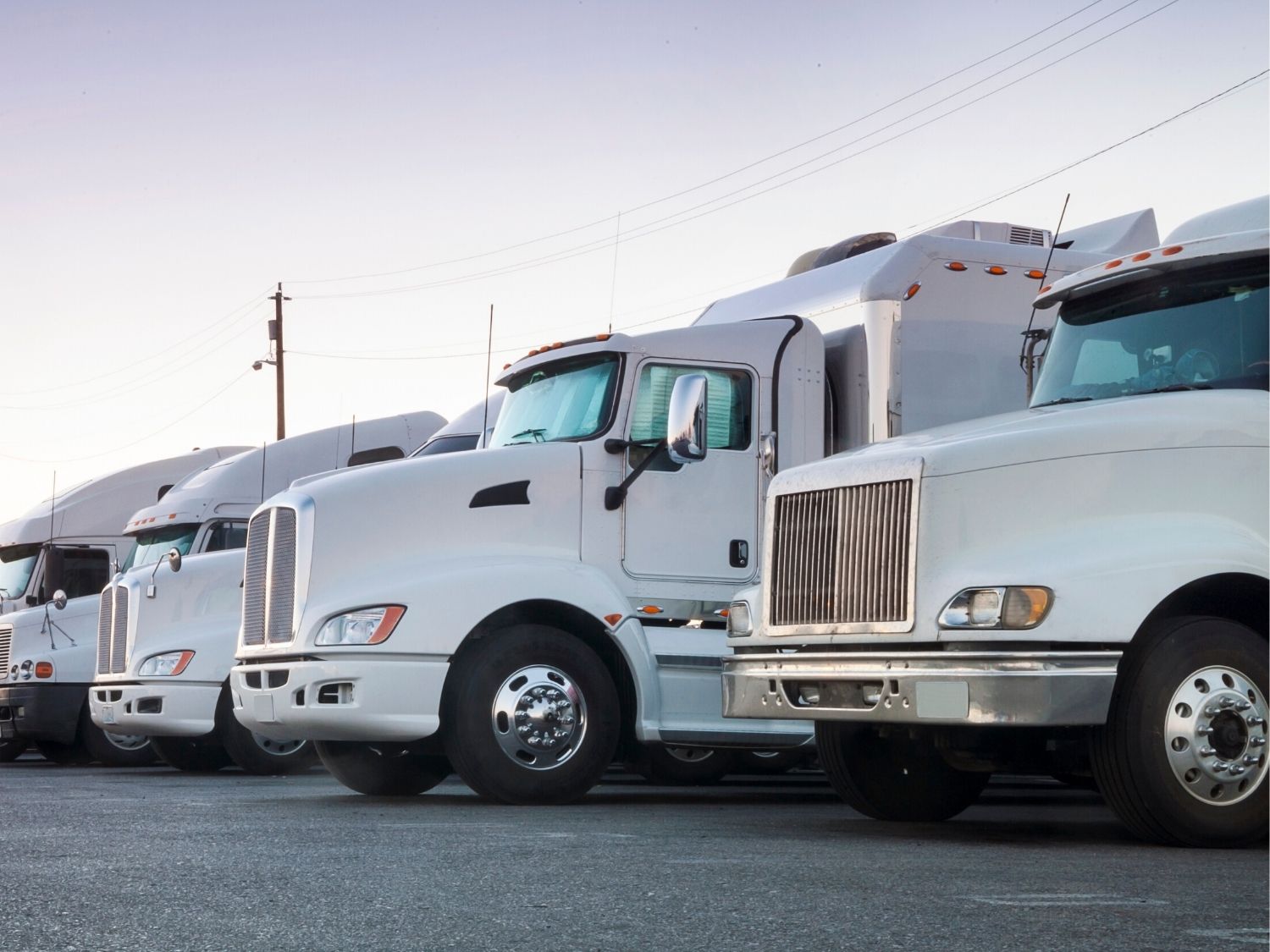 SUSANIFFIN INC - row of trucks